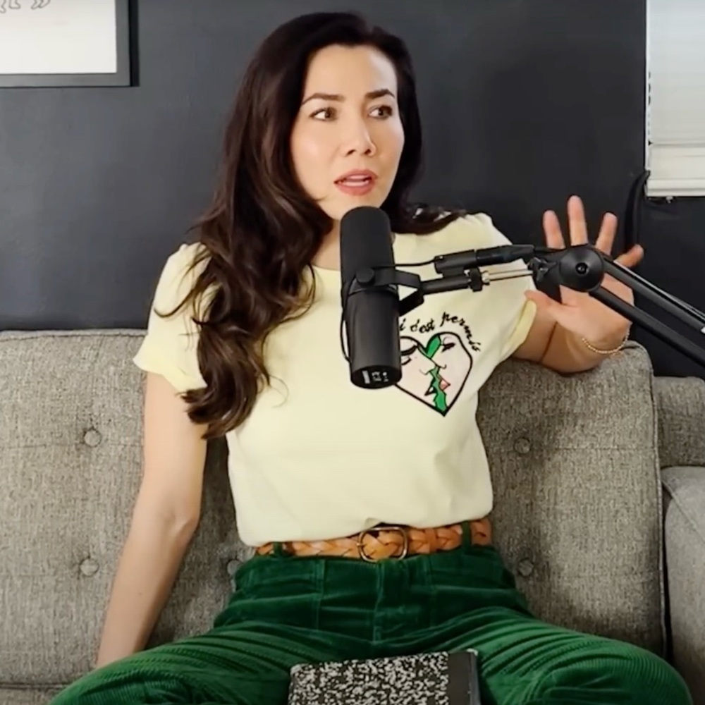 Maje Graphic T-Shirt “Mercredi C’est Permis” Tee in Butter Yellow